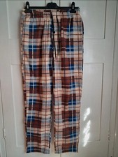 Mens Plaid Pyjama Bottoms Size
