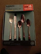 Sabichi Bow 16 Piece Stainless Steel Cutlery Set With 4 Extra Teaspoons