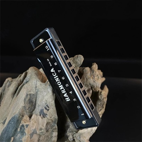 New silver swan harmonica - silver,