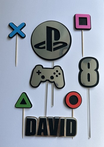 Gaming cake topper - cake, topper/