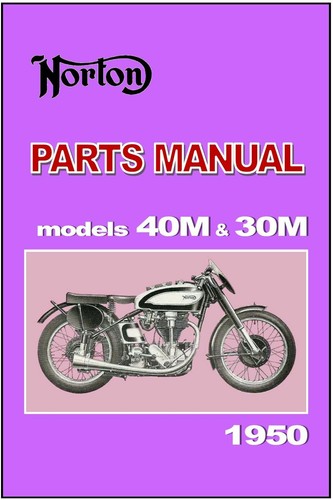 Norton parts manual - manual, manx