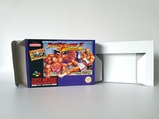 Street Fighter 2 Turbo SNES Super Nintendo Empty Replacement Box & Tray