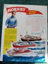 El44  Ephemera 1962 advert hornby speed boats 