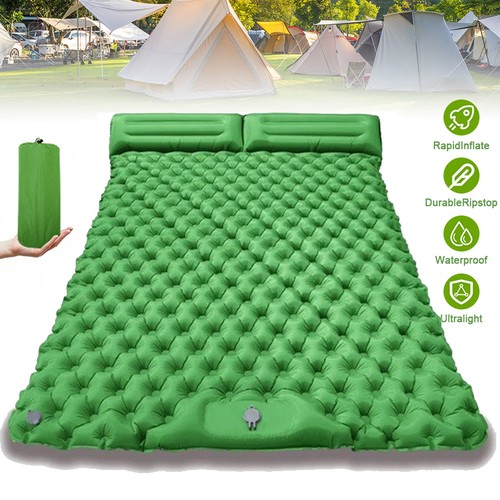 Inflatable double camping - inflatable, mat