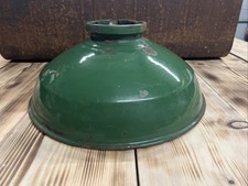 Vintage Industrial Workshop Enamel Light Shade 16”