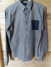 Beck & Hersey LONG SLEEVE SHIRT, size L , GREY 100%cotton