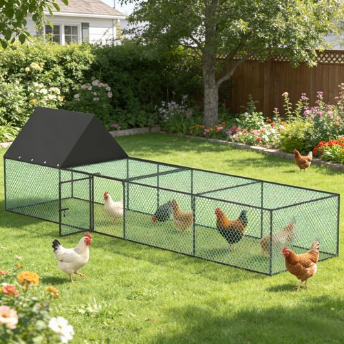 Chicken coop run walk - in, chook