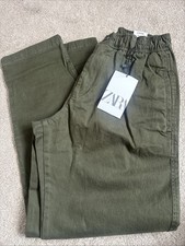 Zara Boys Green Khaki Cargo