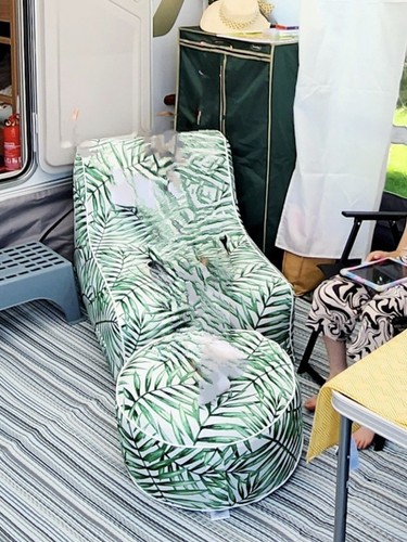 Aldi blow sofa - blow, footstools