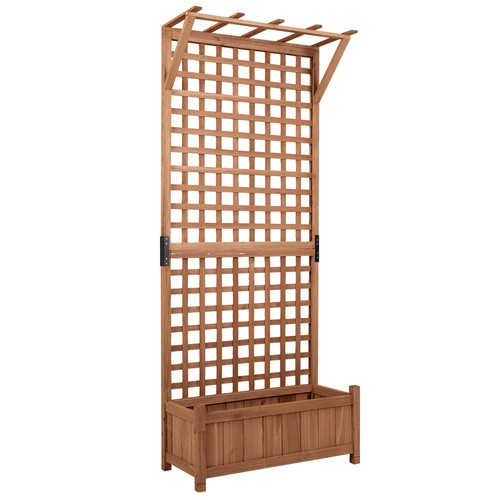 Wooden raised garden bed with - wooden,