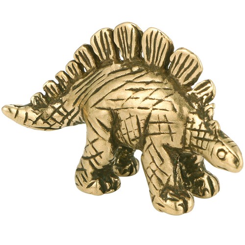 Vintage brass dinosaur statue - vintage,