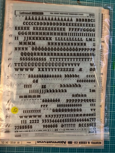 Vintage dry transfer lettering - vintage,