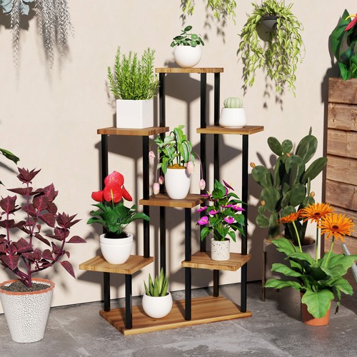 Tier plant stand tall steel - tier, stand,