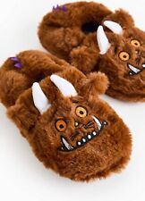 TU Kids Brown Furry Gruffalo Slippers New With Tags