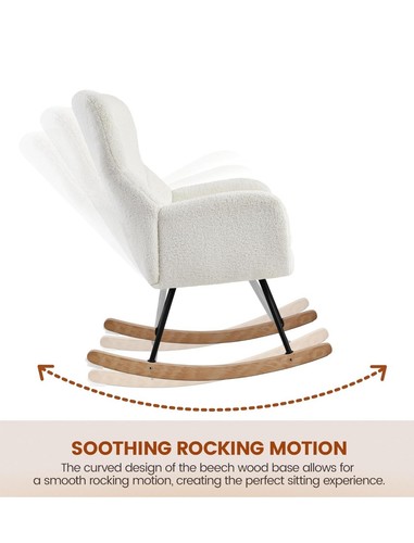 Modern upholstered rocking - modern,