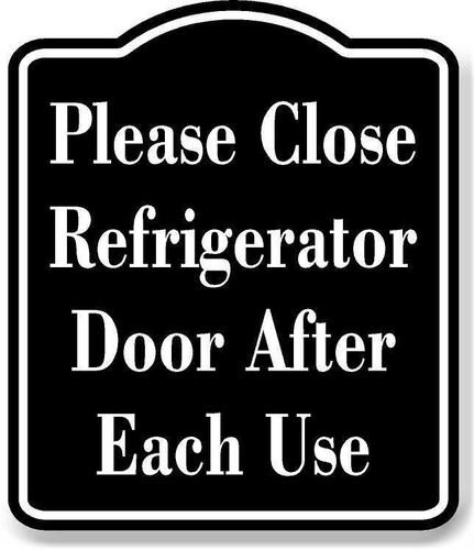 Please close refrigerator - close, door