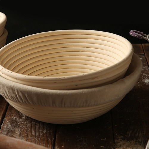 Round rattan bread proofing - round,