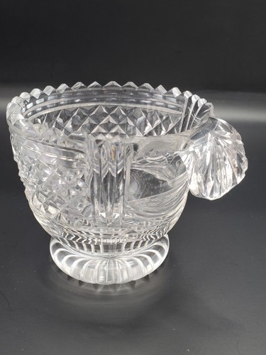 Antique cut glass piggin - cut,