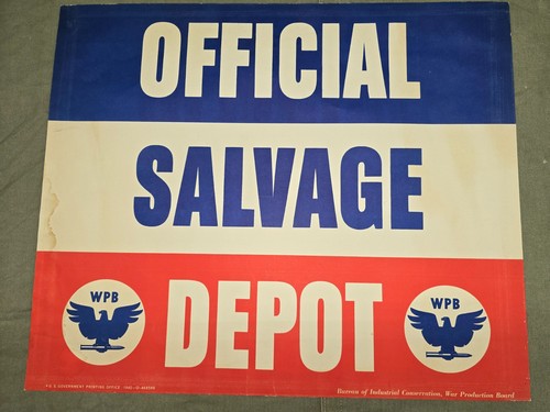 Wwii official salvage depot - wwii,