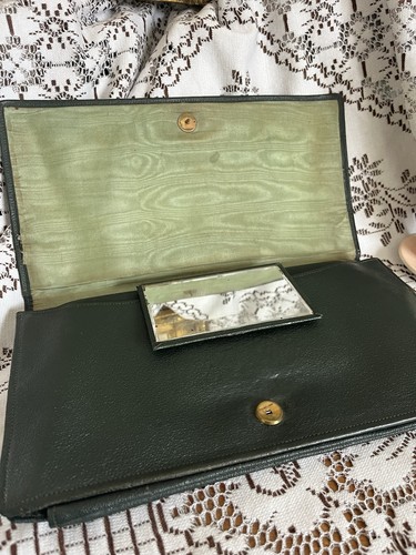 1930s deep green leather - 1930s,
