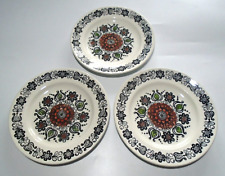3 x Vintage Broadhurst Kathie Winkle Romany 22.5cm Tea Plates