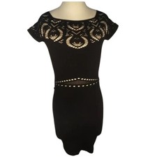 Bebe Black Mini Stretch Dress