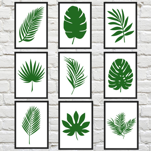 Botanical tropical leaves wall - botanical,