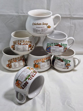 Vintage Recipe Soup Mugs 6+1XL