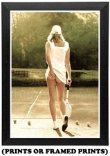 Cheeky Tennis Girl Poster -