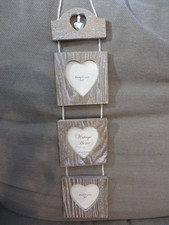 Triple Heart Hanging Rustic