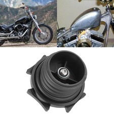 Billet Aluminum Fuel Oil Tank Cover Cap Replacement Black Color Motorcycle