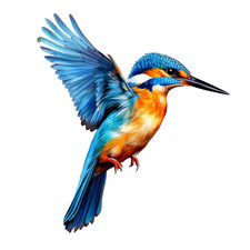 Kingfisher Bird Self Adhesive