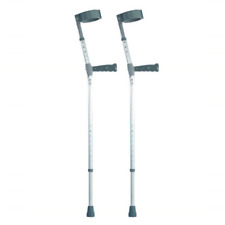 COOPERS ADULT ELBOW CRUTCHES DOUBLE ADJUSTABLE 63.5-96CM LIGHTWEIGHT ALUMINIUM