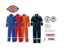 Dickies 200gsm Insulated Pyrovatex Quilted Padded FR Coverall Hi Viz FR5409