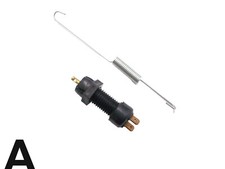 Brake light switch rear stop