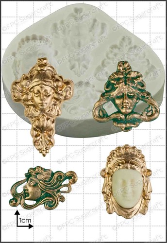 Silicone mould art nouveau - silicone,