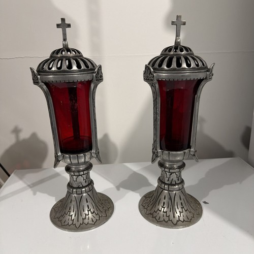 Vintage pair candle holders - vintage,