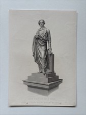 Antique Engraving Statue of