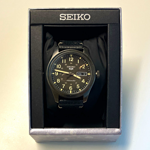 Seiko automatic mens - seiko, black