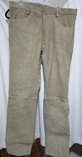 Genuine leather mens suede - mens,