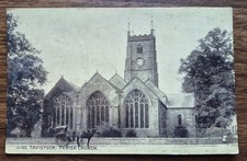 Tavistock Parish Church Devon Postcard Horse & Cart c1910s