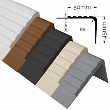 Rubber Stair Nosing Edge Trim Anti non Slip PVC Angle Step Edging 50x45mm