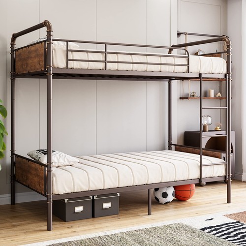 Twin over metal - twin, bunk