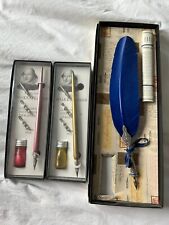 Quill Pens & Ink Set Writing Calligraphy Pen Set with Extra Nibs Ink SHAKESPEARE