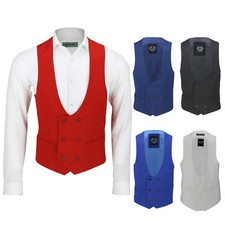 Mens Double Breasted Low U Cut