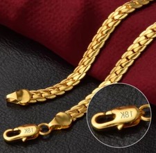 6mm 18K Gold Cuban Curb Chain