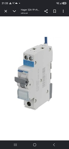 Hager adc932r 32a - rcbo, a