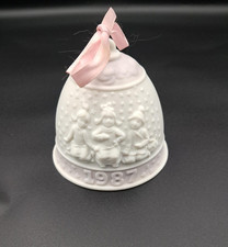 Lladro 1987 Christmas Bell - Chip to Rim