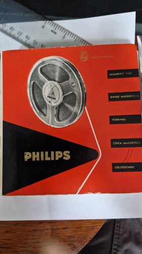 Vintage philips magnetic tape - magnetic,