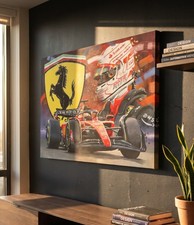 CHARLES LECLERC FERRARI canvas